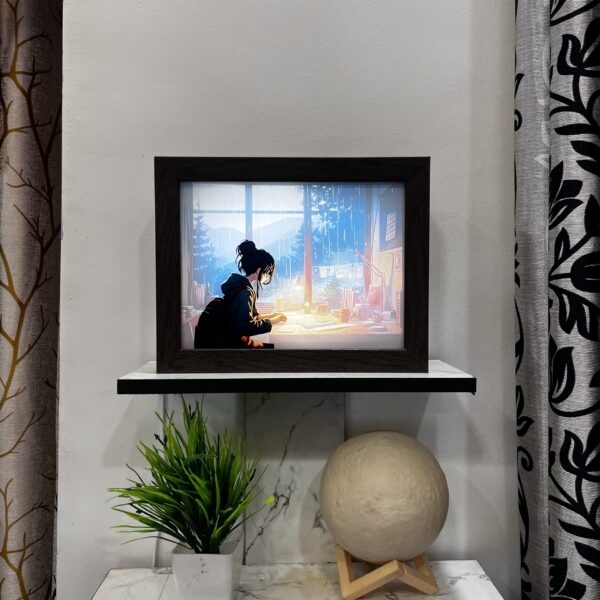 Animated Frame Display – Lo-Fi Anime Desk Art - Image 4